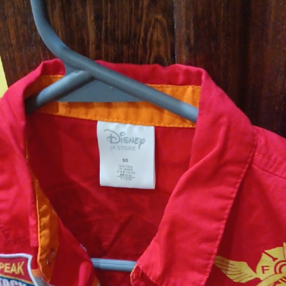 Disney Red Short Sleeve Shirt with Patches - Picture 2 of 3